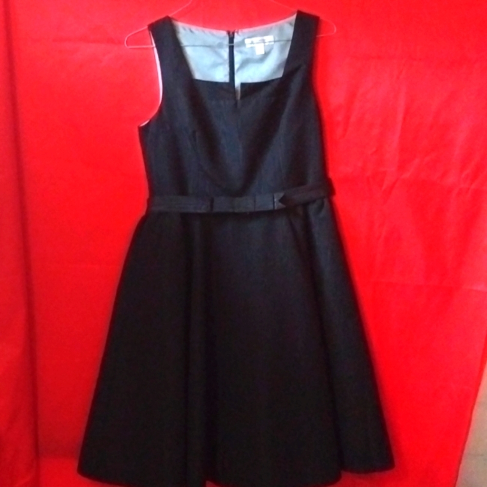 Isaac Mizrahi beautiful black tafita dress